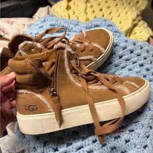 UGG women’s Tan High-Top Sneakers 6